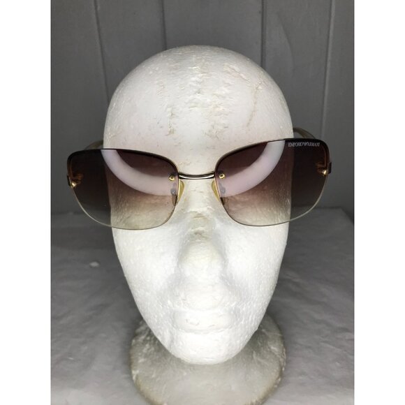 EMPORIO ARMANI EA9684/S YYQA 02 Gradient Lens brown 130 Men's Sunglasses w/ case - Picture 3 of 6